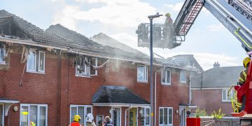 More than 50 firefighters tackle ferocious blaze involving four houses in Swindon
