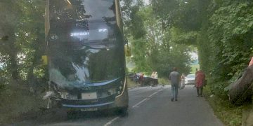 At least one person seriously hurt in crash involving bus and car near Lyneham