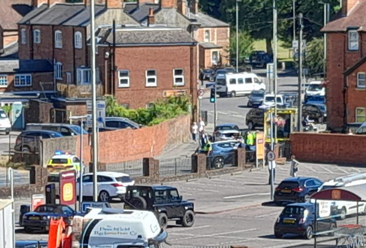 Gridlock in central Devizes as emergency services attend crash near Sainsbury’s