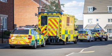 Air ambulance lands in Swindon school field to attend nearby medical incident