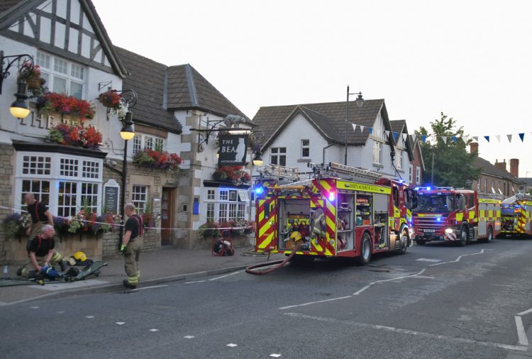 Four fire crews called to Wetherspoon pub in Wiltshire as blaze breaks out