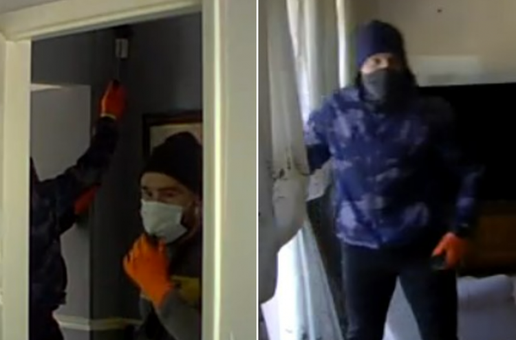 Caught orange-handed: CCTV captures men stealing jewellery worth £20K