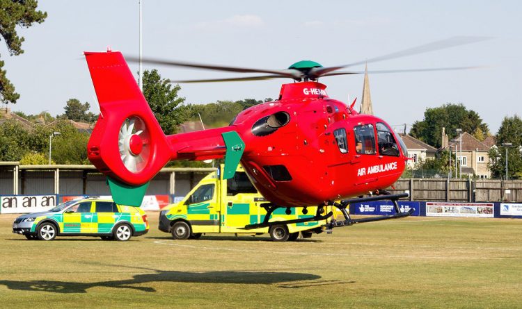 Air ambulance called to football ground as player stops breathing during match