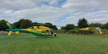 Wiltshire Air Ambulance lands at scene for serious crash on A30 near Salisbury