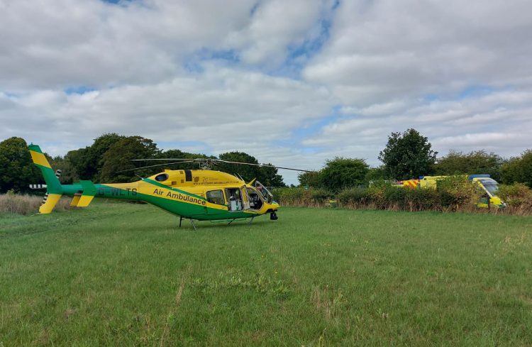 Wiltshire Air Ambulance lands at scene for serious crash on A30 near Salisbury