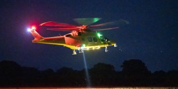 Air ambulance lands in Melksham after man reportedly falls from cottage roof