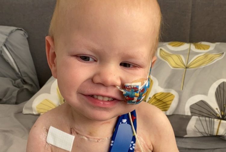 Fairford toddler has tumour removed and defies odds to become cancer-free
