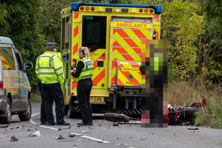 Injured motorcyclist reported to court after ploughing head-on into campervan