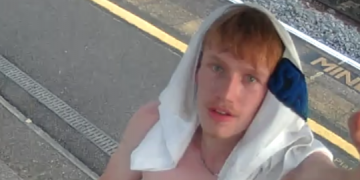 Police hunt man who allegedly walked on railway tracks and damaged CCTV cameras
