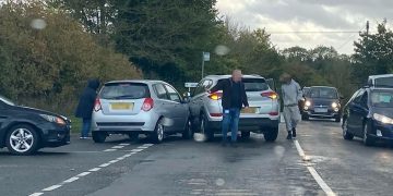 Two-vehicle crash at crossroads near Swindon causes traffic delays