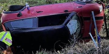 Driver trapped in overturned Mini after crashing off A346 near Marlborough
