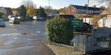 Two men arrested after car driven at people in Swindon pub car park