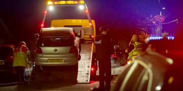 Driver manages to flip car onto its roof on residential road in Chippenham