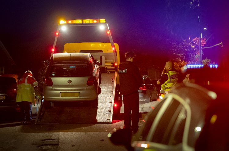 Driver manages to flip car onto its roof on residential road in Chippenham