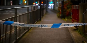 Crime scene in Swindon as man arrested following serious assault outside club