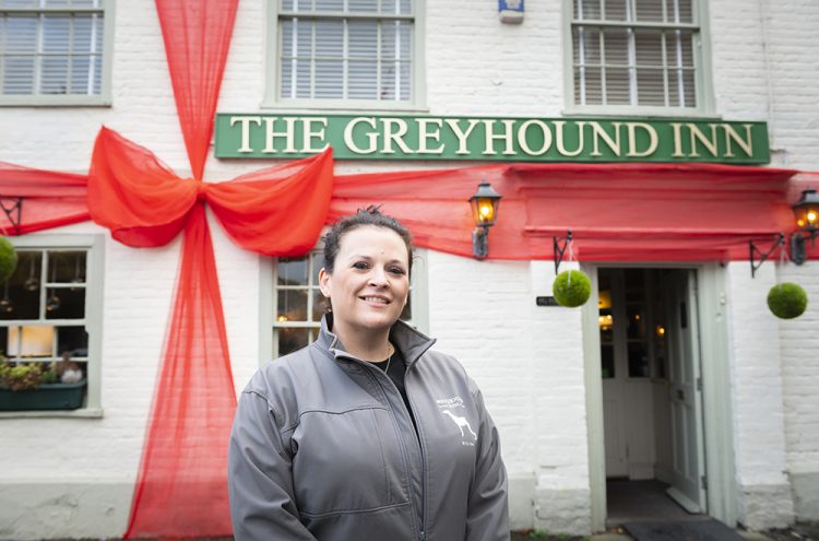 Football fans mistake Wiltshire pub’s Christmas decorations for England flag