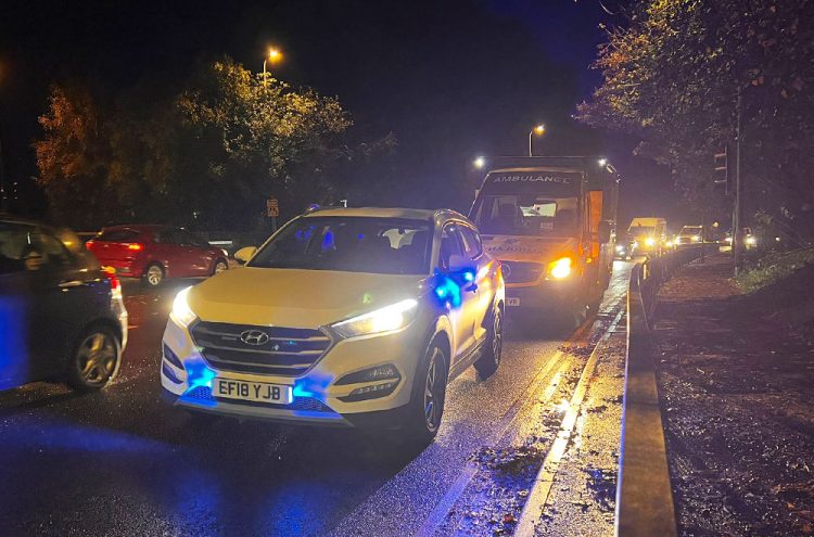 Chippenham route partially blocked after pedestian hit by car in rush hour