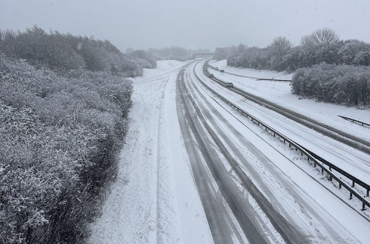A417 closed near Cirencester due to ‘unprecedented amount of crashes’
