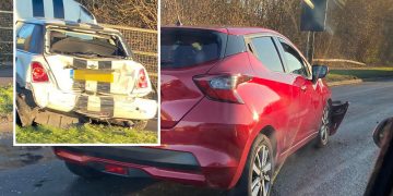 Motorists face delays on Thamesdown Drive following two-car shunt