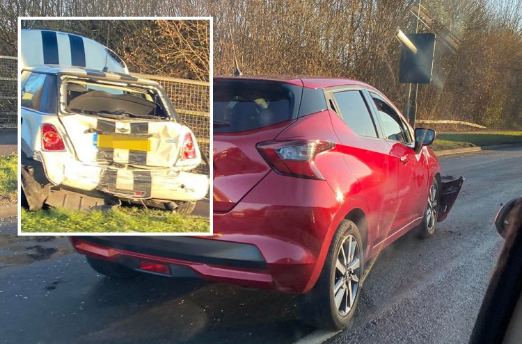 Motorists face delays on Thamesdown Drive following two-car shunt