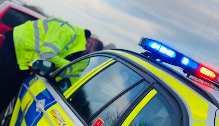 Police fine driver who deliberately covered number plates with mud on M4