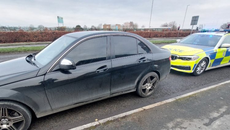 Suspected drug driver with child in car arrested after tints attract attention