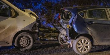Car completely wrecked in four-vehicle crash on major Chippenham route