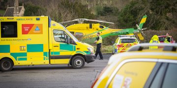 Air ambulance called to crash as biker injured outside A4 petrol station