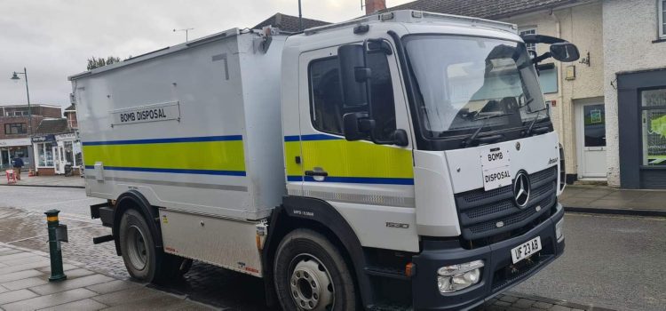 Bomb squad rush to bakery after wall collapse exposes ‘explosive device’