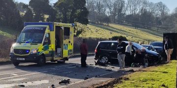 Air ambulance lands after cars involved in crash on A303 near Chicklade