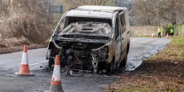 Motorists face delays near Bradford on Avon after blazing van fire