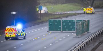 M4 closed near Chippenham after pedestrian hit by car in serious crash