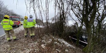 Wiltshire snow: Car rolls down embankment on A36 near Salisbury