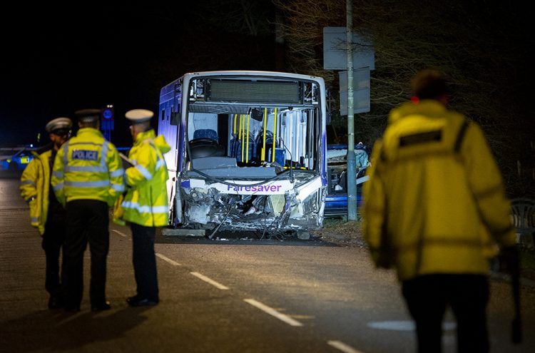 Serious crash involving bus and car shuts A4 west of Chippenham