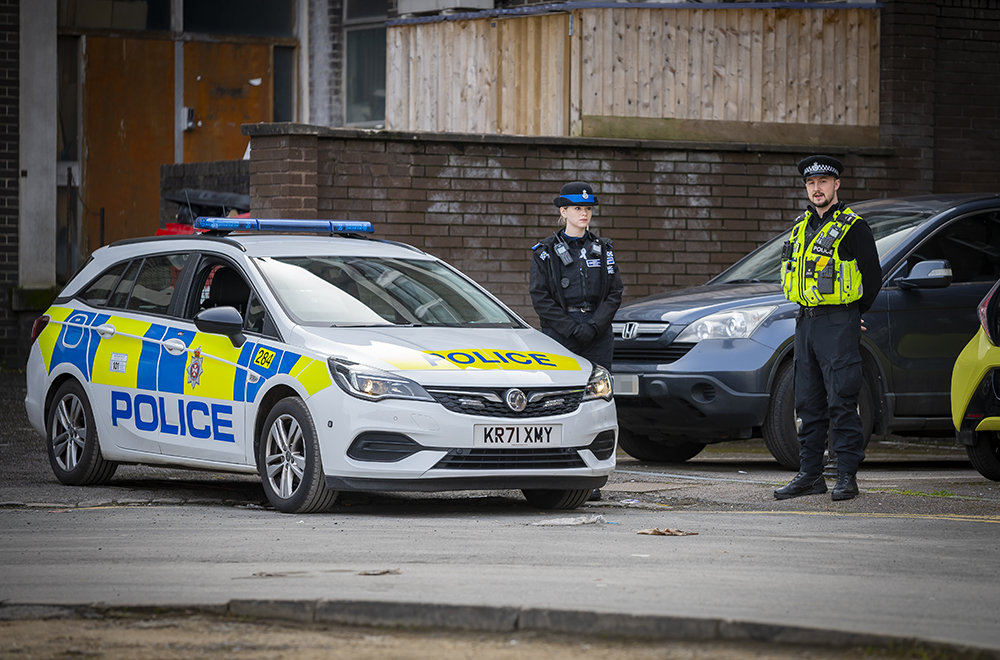 Crime scene Swindon, 11 March 2023