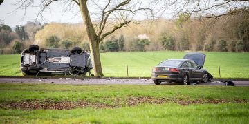 Taxi passenger critically injured in head-on crash near army barracks