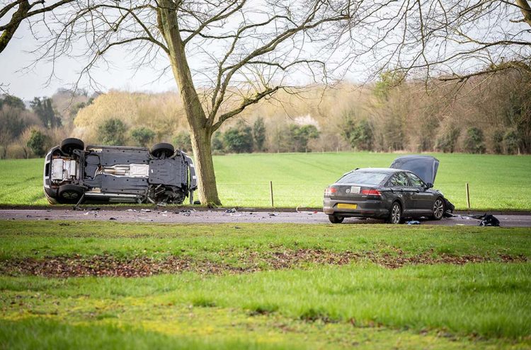 Taxi passenger critically injured in head-on crash near army barracks