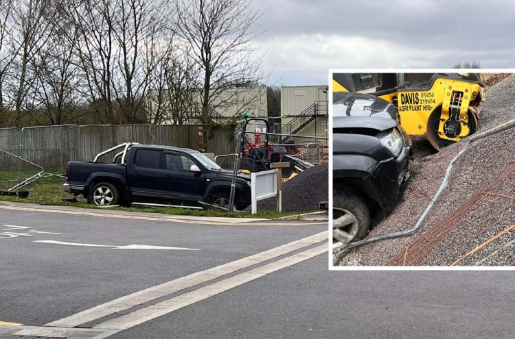 Police investigate after pick-up truck crashes near Chippenham