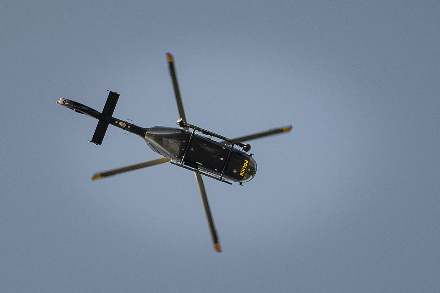 Police helicopter circles after rave reported on Salisbury Plain 