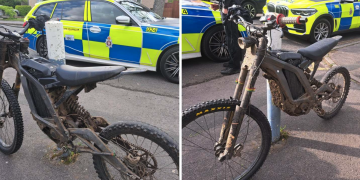 Male on electric bike arrested after armed police swarm Swindon estate