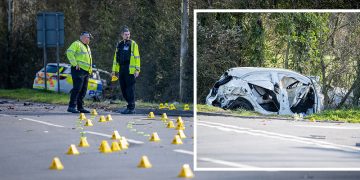 GALLERY: Two hospitalised after crash involving police car on crossroads