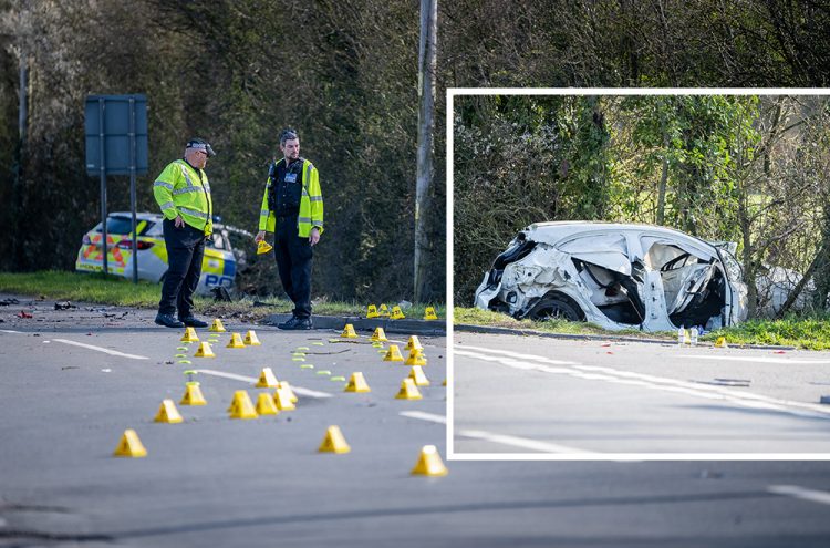 GALLERY: Two hospitalised after crash involving police car on crossroads