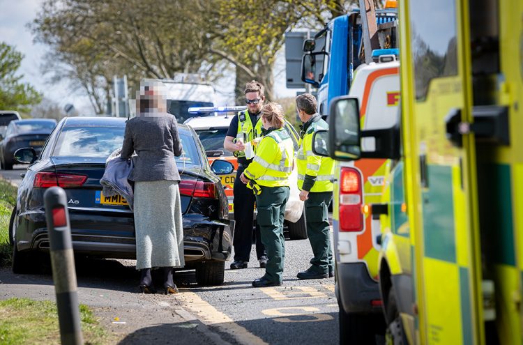 Casualty taken to hospital following crash on busy A417 near Fairford