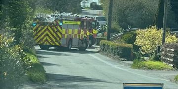 Village road near Swindon blocked as emergency crews called to crash
