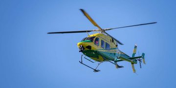 Serious crash involving motorcycle shuts A36 as air ambulance lands