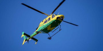 Serious crash involving motorcycle shuts A36 as air ambulance lands