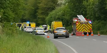 Wiltshire Air Ambulance lands for A420 crash near Swindon