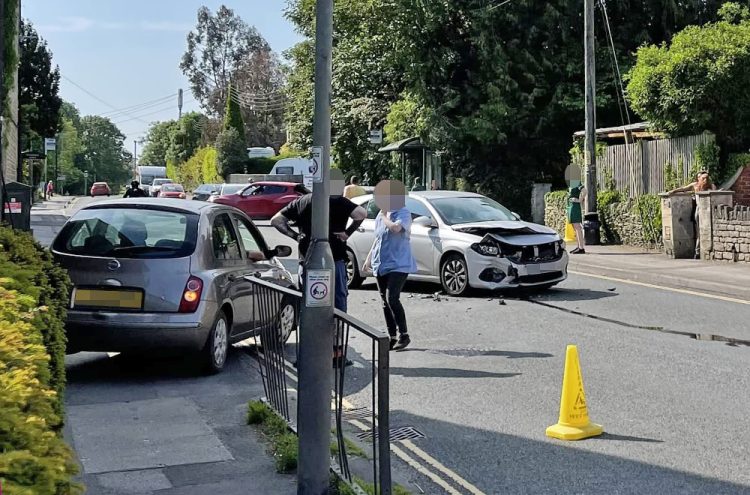 Busy road in Chippenham blocked after two-vehicle collision