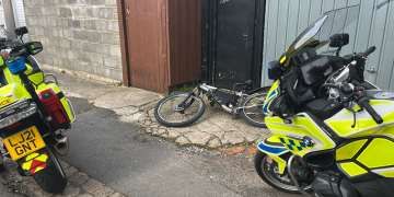 Illegally modified bicycle rider ‘captured’ after fleeing police bikes
