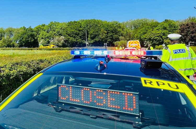 Two air ambulances called to treat injured biker after Wiltshire crash